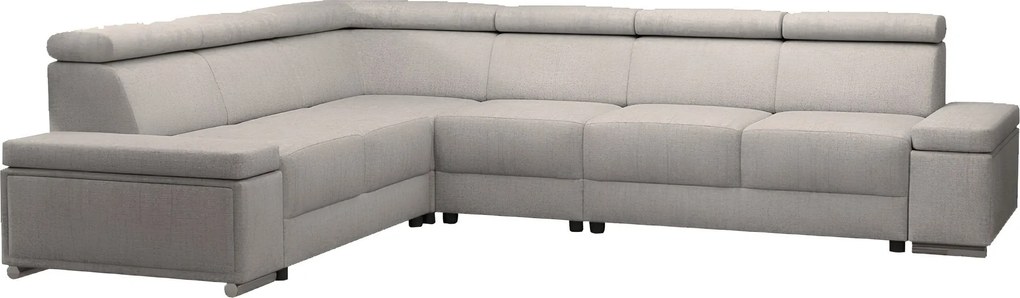 Ülőgarnitúra, szürkésbézs Taupe, balos, BOBY