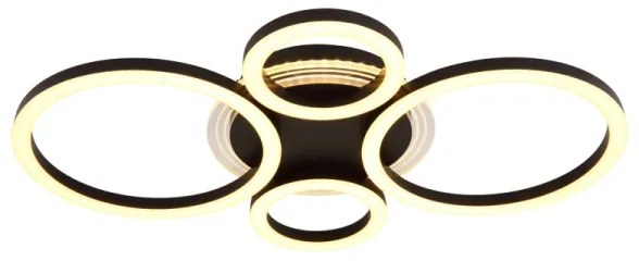 Globo 48039-40 LORETTA LED mennyezeti lámpa 40W, 35,5x53 cm, fekete