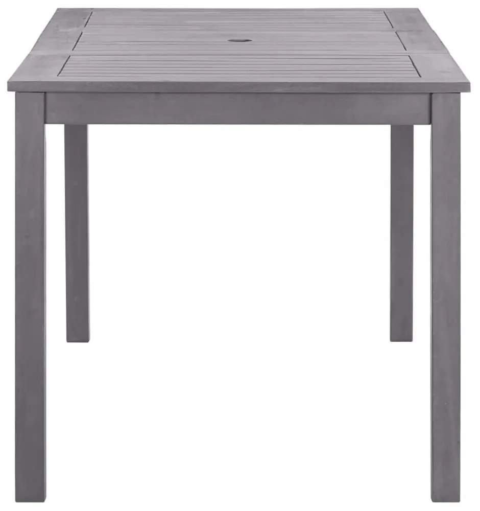 szürke antikolt tömör akácfa kerti asztal 140 x 80 x 74 cm