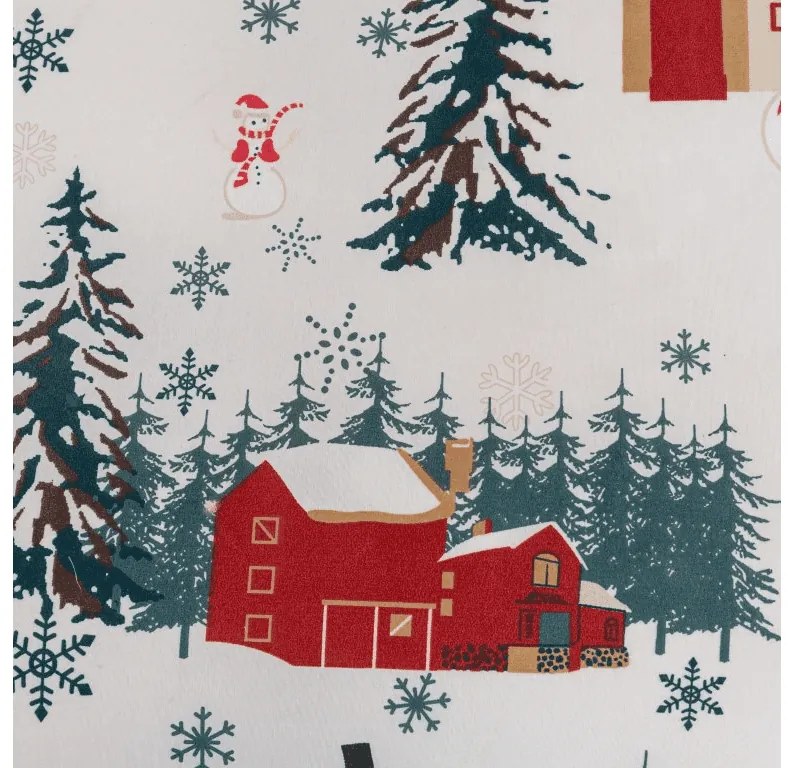 Mikroszálas ágyneműhuzat SNOWY HOUSES fehér Ágyneműhuzat mérete: 70 x 90 cm | 140 x 200 cm