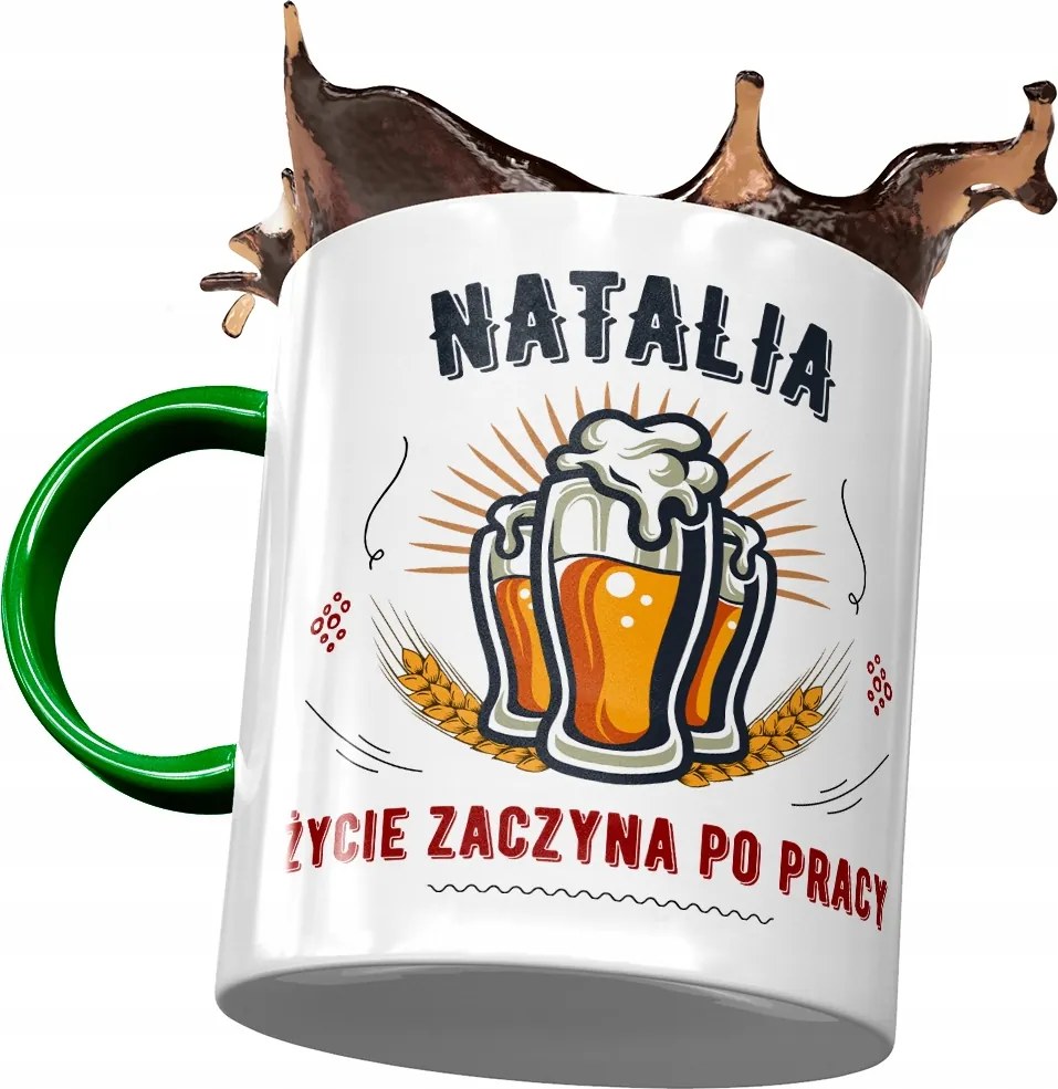 Zöld Bögre Natalia Feleség Barátnő Nyomtatott Fotóval