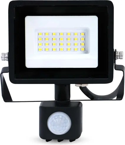 Nedis LLFLP16BLK - LED reflektor mozgás- és szürkületi érzékelővel LED/20W/230V IP44