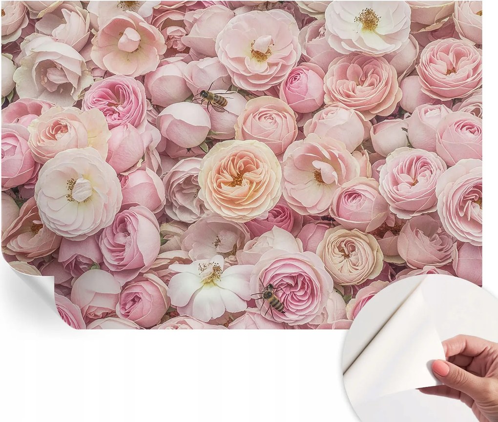 Öntapadós Dekoratív Fotótapéta Hálószobába Gyönyörű virágok 152x104 cm