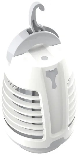 LED Hordozható újratölthető lámpa rovarcsapdával LED/5W/1800 mAh IPX4 fehér/szürke