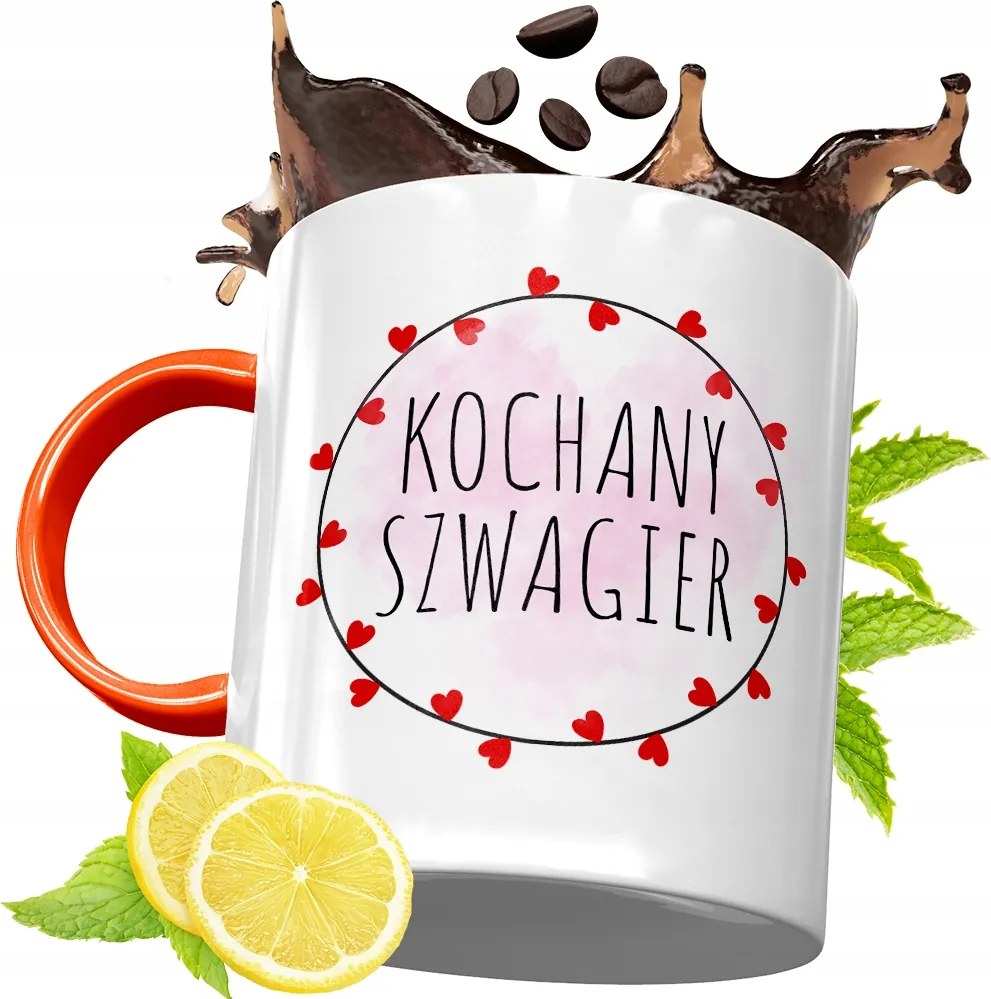 Narancssárga Bögre Sógornak Ajándék fényképes nyomattal