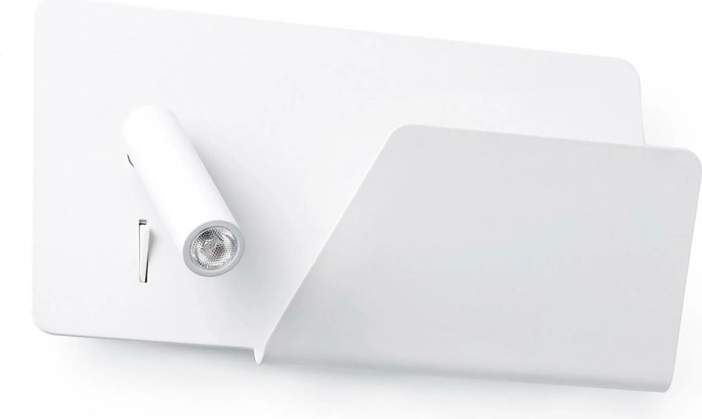 Faro Suau Usb fehér fali lámpa Led olvasólámpával és Usb porttal