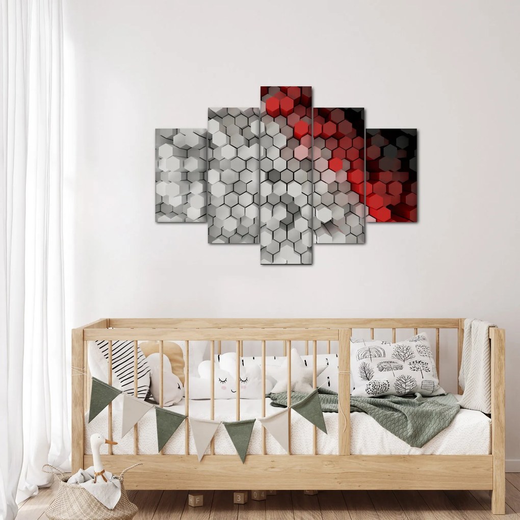Kép - 3D hatszögek (150x105 cm)
