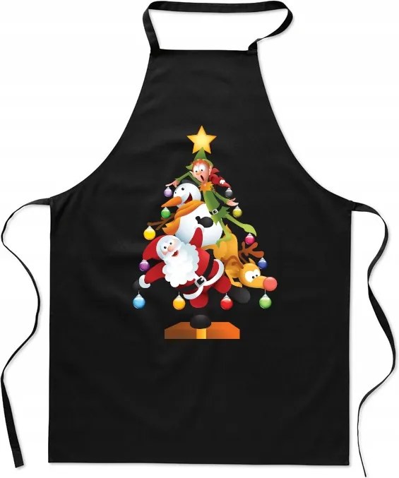 Konyhai kötény Karácsonyi ajándék Mikulás Rénszarvas