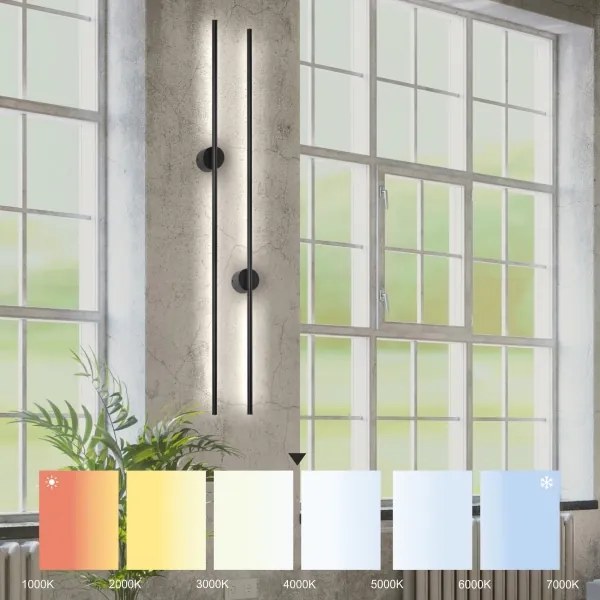 LED Fali lámpa LANA LED/12W/230V 4000K fekete