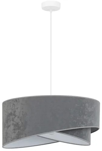 Brilagi - LED Csillár zsinóron LYRA 1xE27/15W/230V szürke/fehér