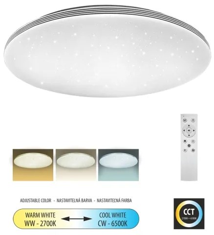 LED Dimmelhető mennyezeti lámpa VENTA LED/36W/230V 2700-6500K  + távirányító