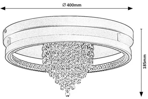 Rabalux 71353 - LED mennyezeti lámpatest MARIBELL 30W/230V 3000/3500/4000K átm. 40 cm