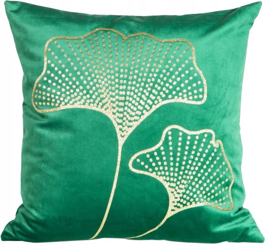 Dekoratív párnahuzat 45x45 Ginkgo levelek és virágok