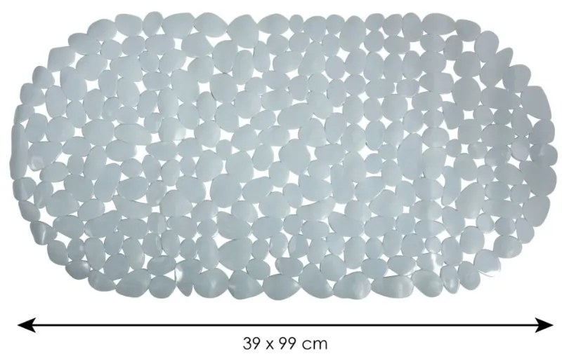 Spirella GALETS csúszásgátló fürdőkád alátét,szürke, 99 x 39 cm