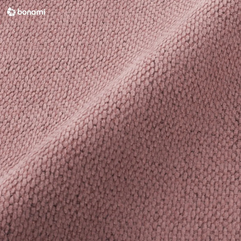 Rózsaszín kárpitozott ágyneműtartós franciaágy ágyráccsal 180x200 cm Lupine – Micadoni