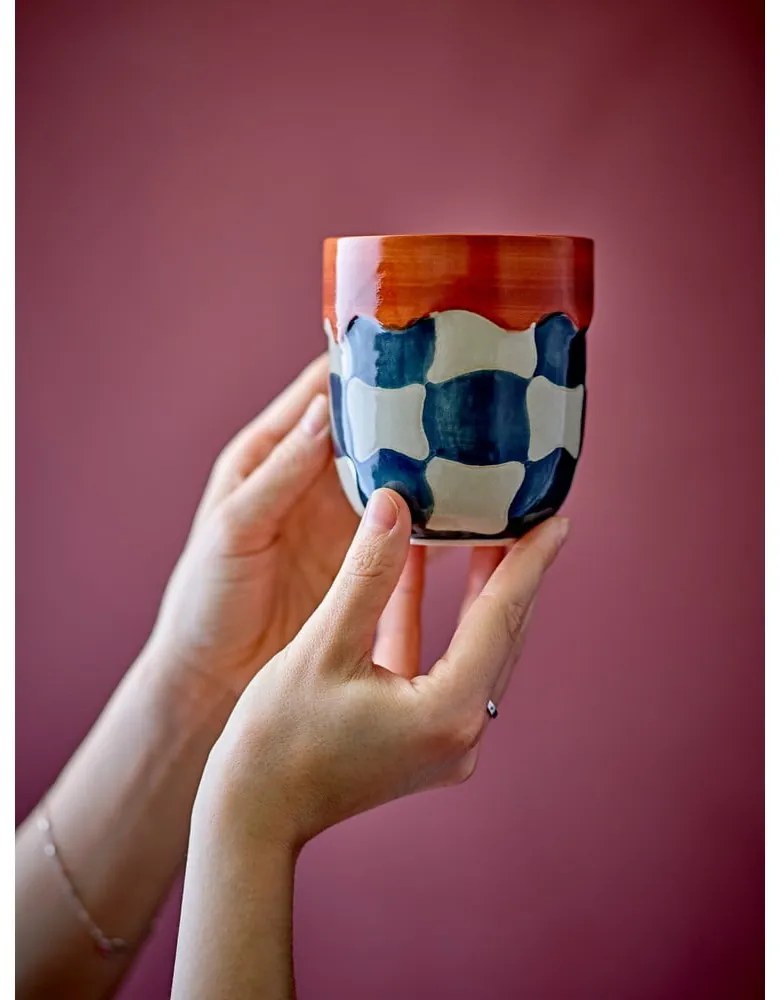 Kőedény csésze szett 4 db-os 375 ml Check – Bloomingville