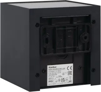 Kanlux 28996-LED REKA napelemes fali lámpa LED/3W/230V 3000/4000/6500K IP65 fekete