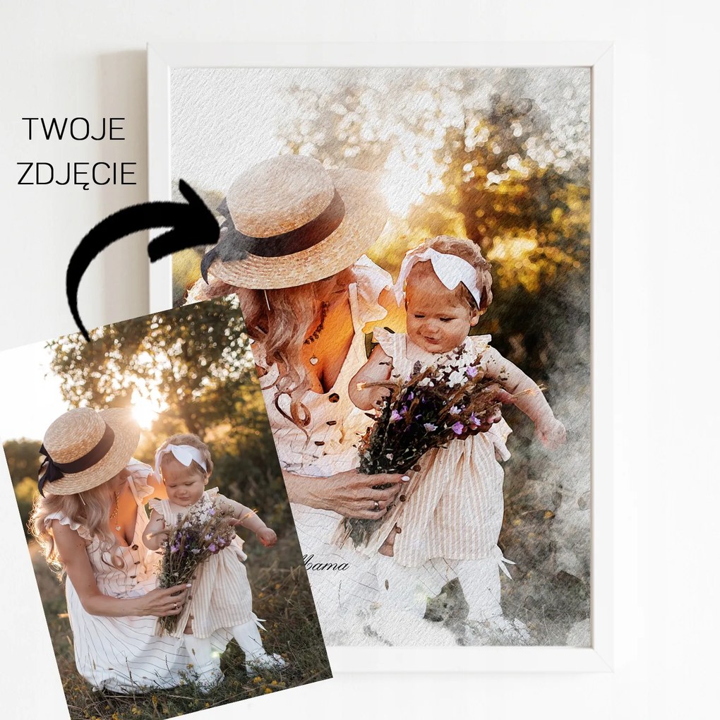 Fotótapéta kép keretben ajándék születésnap