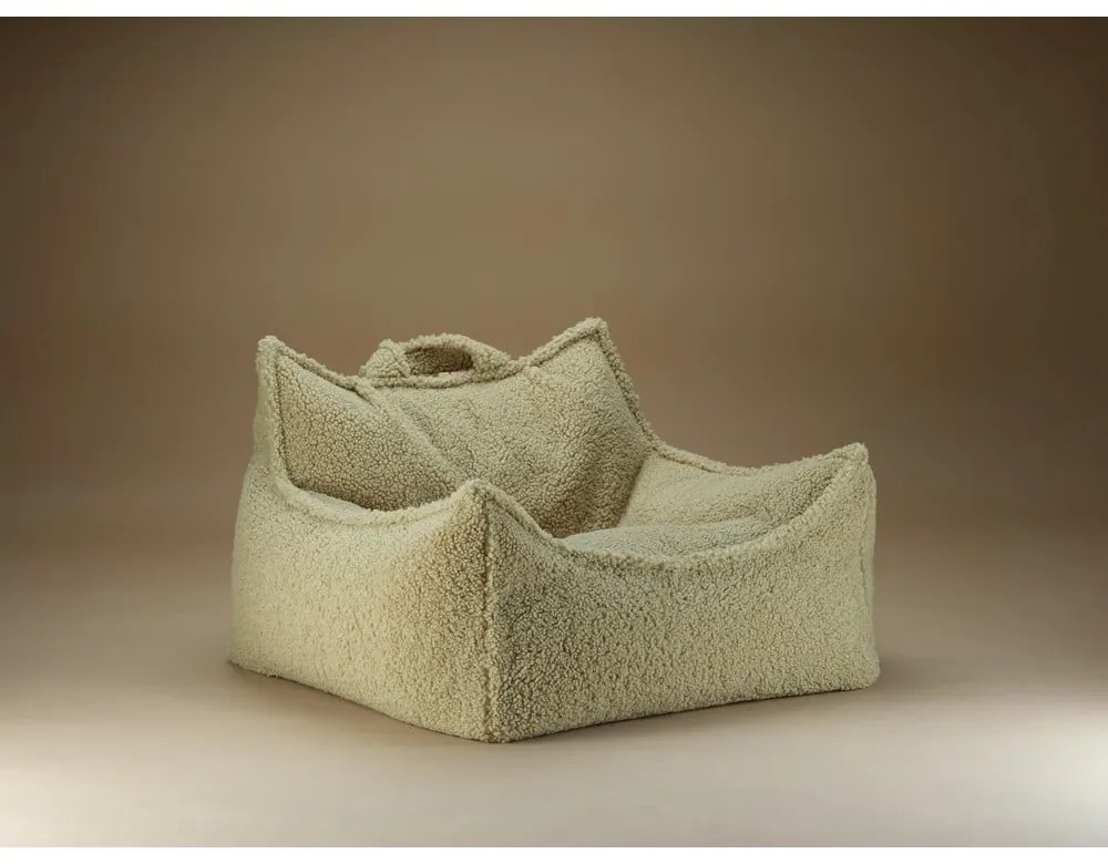 Zöld buklé gyerek babzsákfotel Chair – Wigiwama