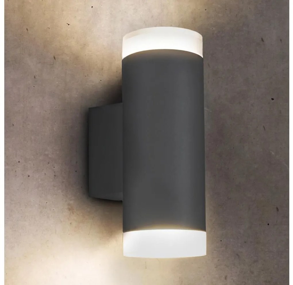 Brilagi - Kültéri fali lámpa MATERA 2xGU10/30W/230V antracit IP54