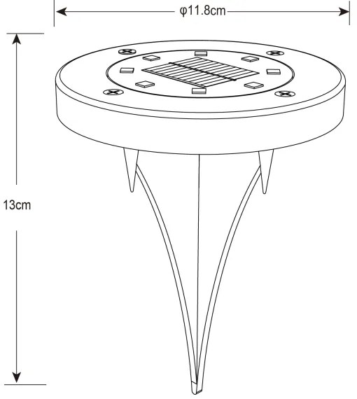 Globo 33414 - KÉSZLET 2x LED Napelemes lámpa SOLAR LED/0,8W/3V IP44