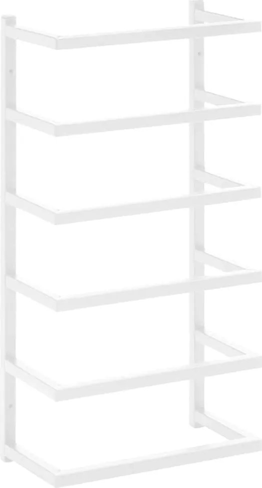 vidaXL fehér acél törölközőtartó 24 x 12 x 48 cm