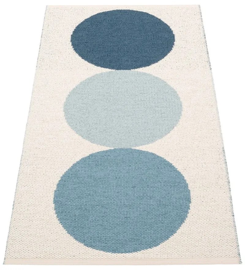 Kék-krémszínű kültéri-beltéri szőnyeg 70x140 cm Otto Sky – Pappelina