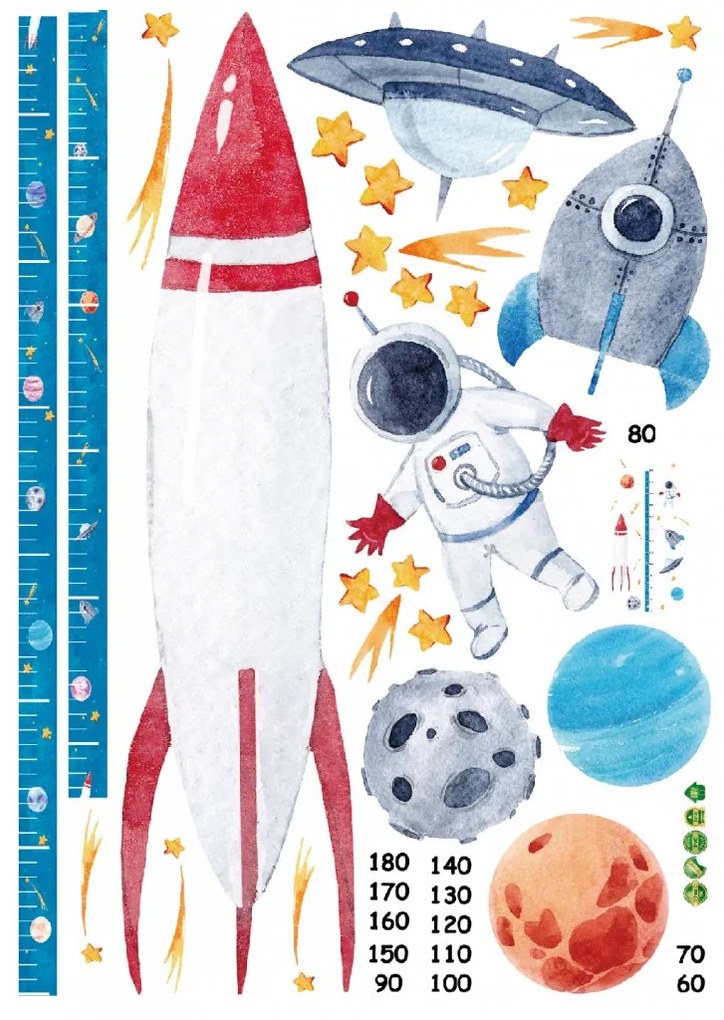 Vidám Fal Matrica gyerek magasságmérő Univerzum