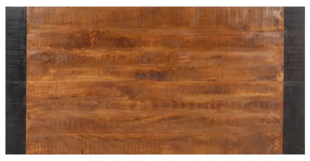 tömör nyers mangófa étkezőasztal 140 x 70 x 76 cm