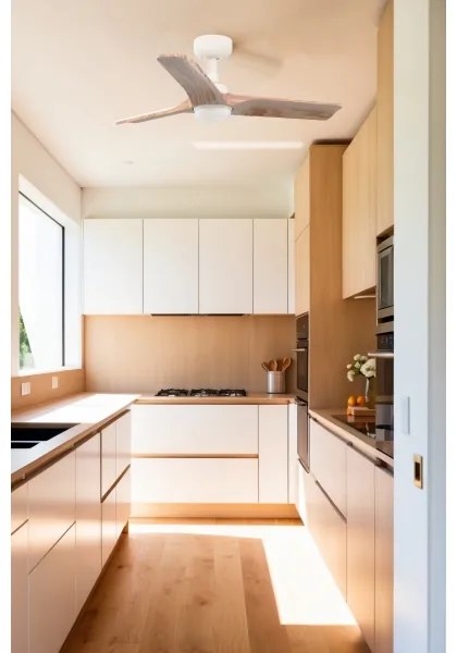 FARO 33805WT-1TW - LED dimm. vent. HEYWOOD S 10W/230V fa/fehér Ø 90 cm WT +DO