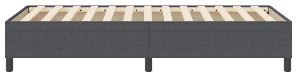 Boxspring Ágy Sötétszürke 80x200 cm Pamut