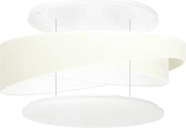 BRILAGI - LED mennyezeti lámpa VELVET TWIST LED/24W/230V 4000K átm. 55 cm bézs