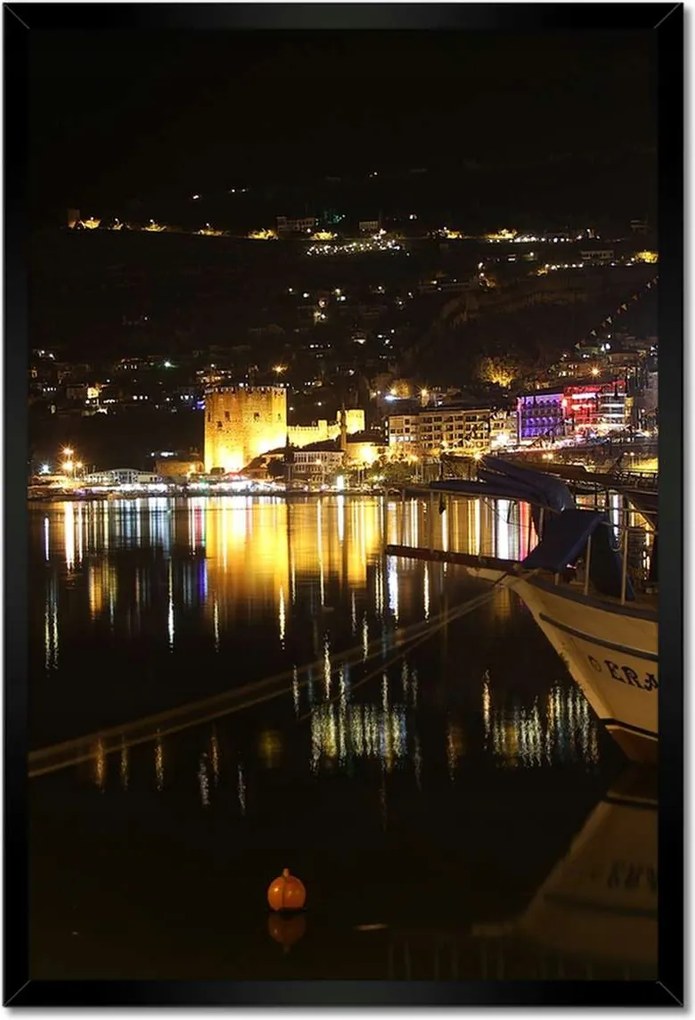 Poszterek keretben 40x60 Antalya éjszaka Kirándulás