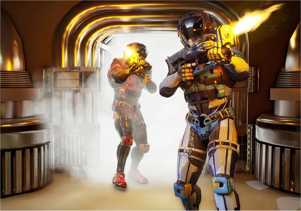 Flizelin fotótapéta Kozmikus harc a jövő folyosóján 250x175 +ragasztó