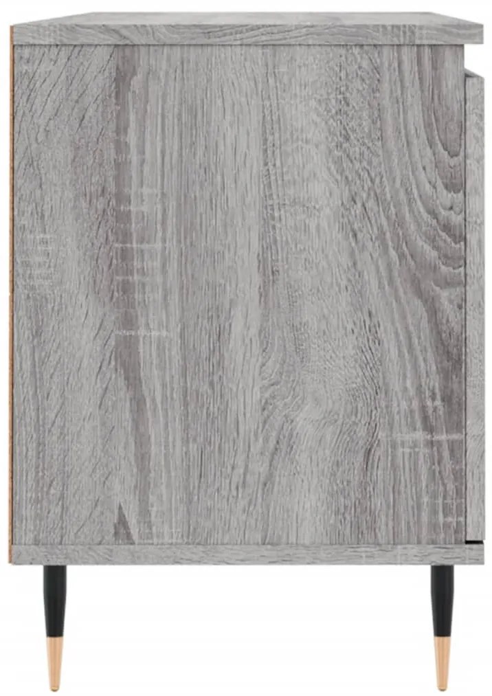 szürke sonoma színű szerelt fa TV-szekrény 104x35x50 cm