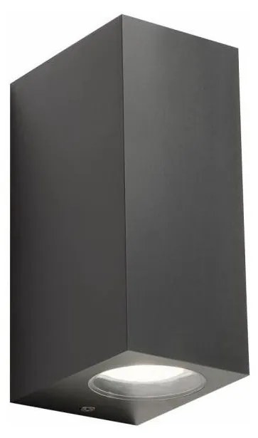 Redo 90152 - Kültéri fali lámpa PUNTA 2xGU10/7W/230V IP44