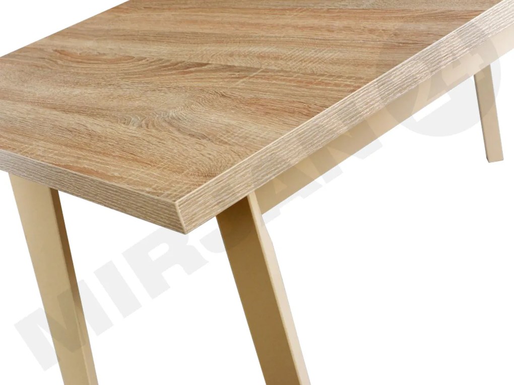 Asztal Harry 80 x 140+180 V (gandson tölgy L) (fekete). 1059238