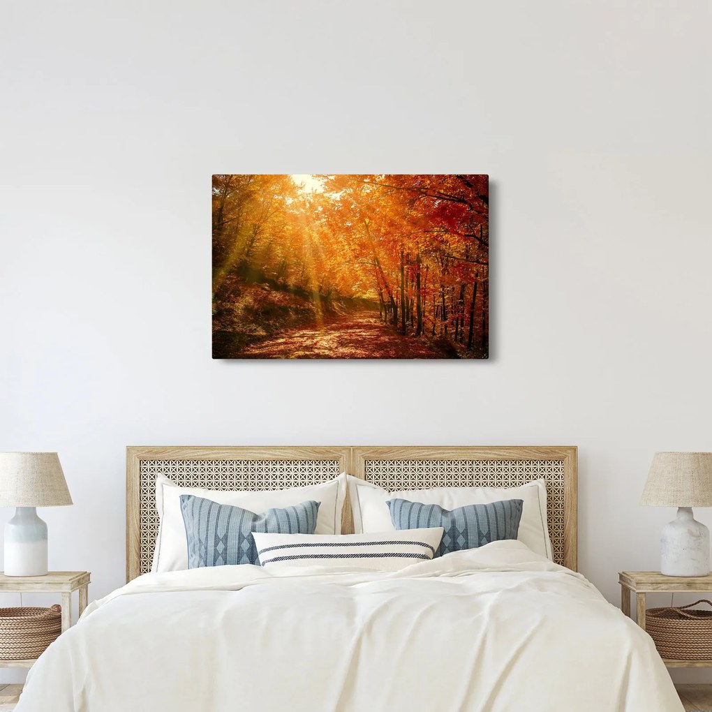 Őszi erdő képe (90x60 cm)