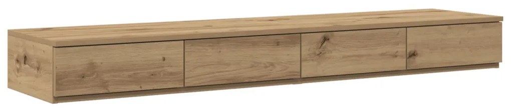 Ágy Fiókok Kézműves Tölgy 150x36,5x16,5 cm Mérnöki Fa