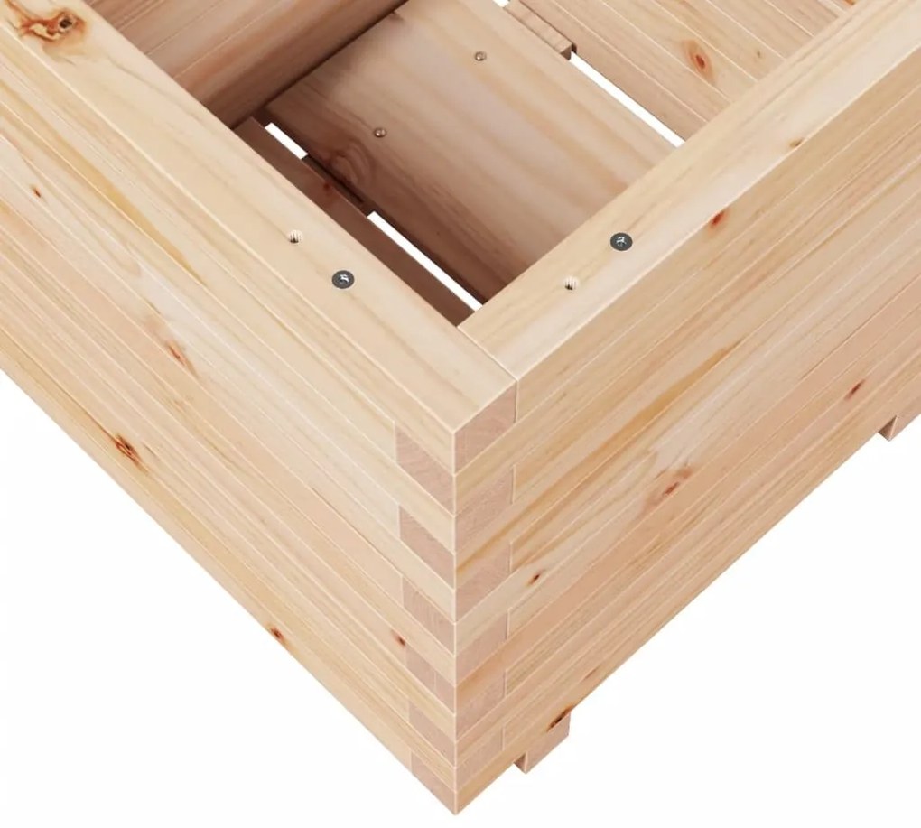 tömör fenyő kerti virágláda 50 x 50 x 49,5 cm