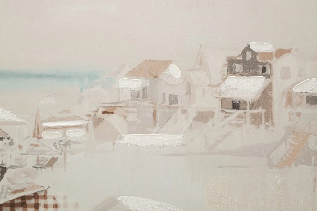 Falfestmény strand -b- 80x3x120cm