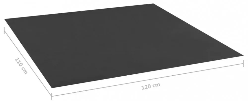 fekete homokozó-alátét 120 x 110 cm