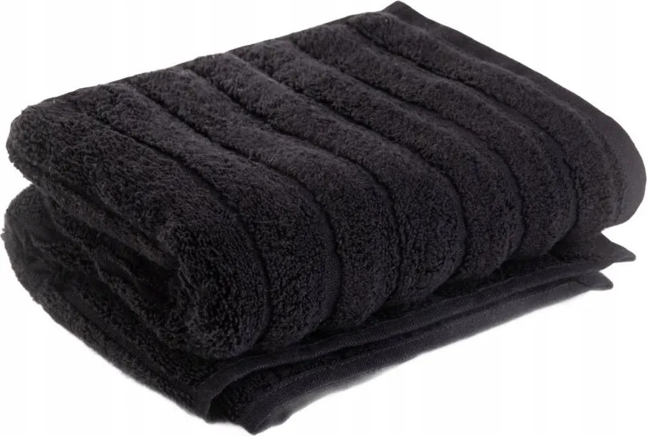 Astri törölköző fekete bolyhos 50x90 cm Homla