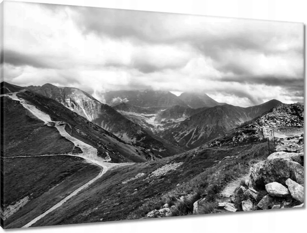 Vászonkép 90x60 Tátra Lengyel hegyek Kilátás