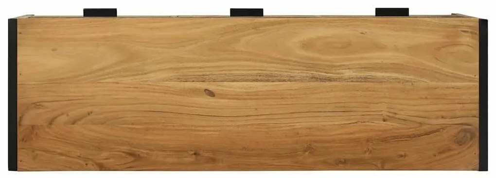 TV szekrény fiókkal Barna 100 x 35 x 50 cm Tömör akácfa
