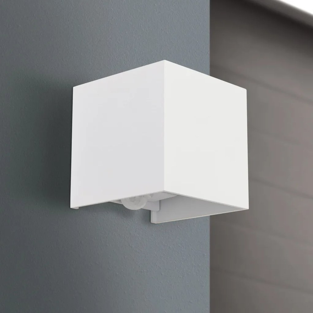 ORION-AL 11-1314 Cube-s modern kültéri fali lámpa mozgásérzékelővel 1x13W 700Lm 3000K IP54