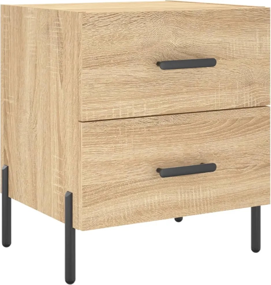 vidaXL sonoma tölgy színű szerelt fa éjjeliszekrény 40 x 35 x 47,5 cm