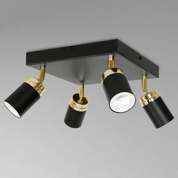 Spotlámpa RENO 4xGU10/8W/230V fekete/arany