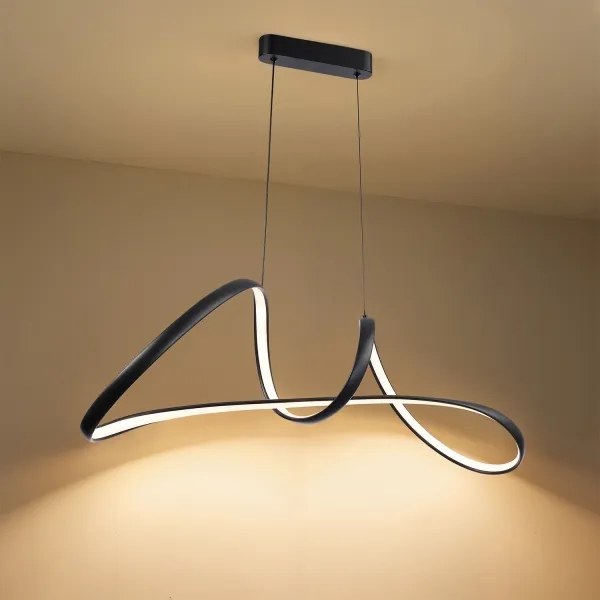 Brilagi-LED Dimmelhető TWISTER kábeles LED/60W/230V 3000-6000K fekete + távirányító