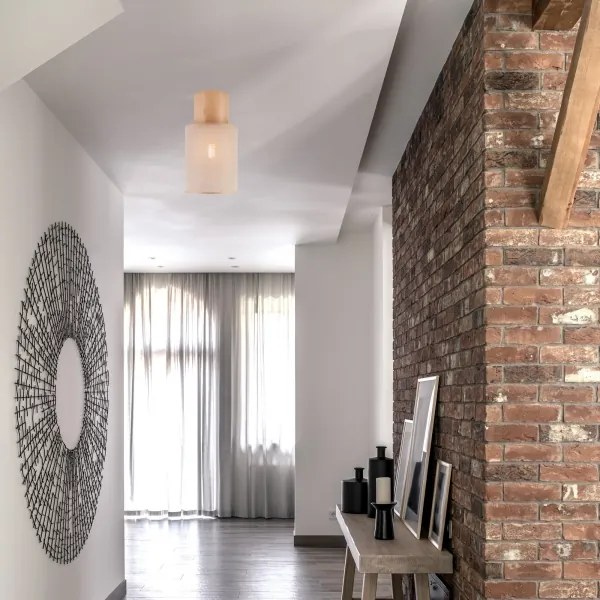 Mennyezeti lámpa ARI 1xE27/60W/230V á. 16 cm bézs